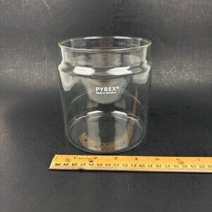 Clear Thin Glass Pyrex Medical Without Lid Apothecary Replacement 5 inch tall